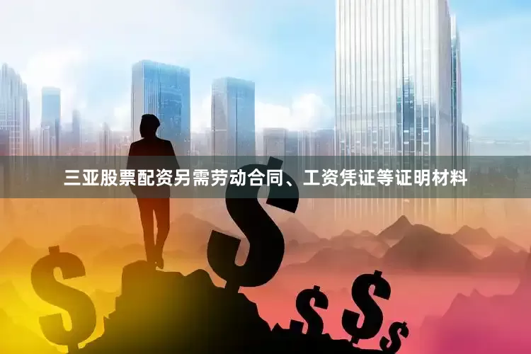 三亚股票配资另需劳动合同、工资凭证等证明材料