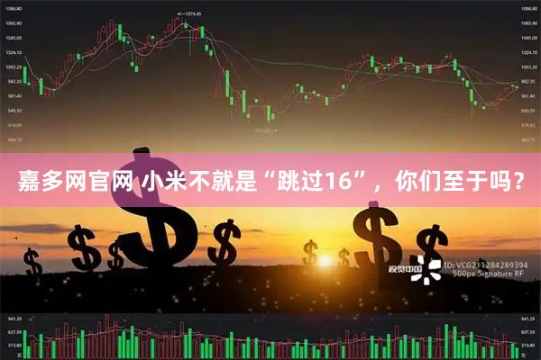 嘉多网官网 小米不就是“跳过16”，你们至于吗？