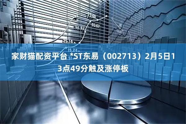 家财猫配资平台 *ST东易（002713）2月5日13点49分触及涨停板